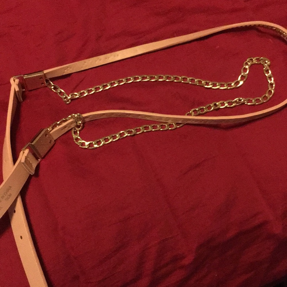 Gold and pink belt